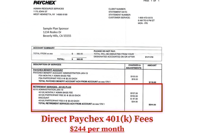 Paychex 401k Fees_Direct Fees2